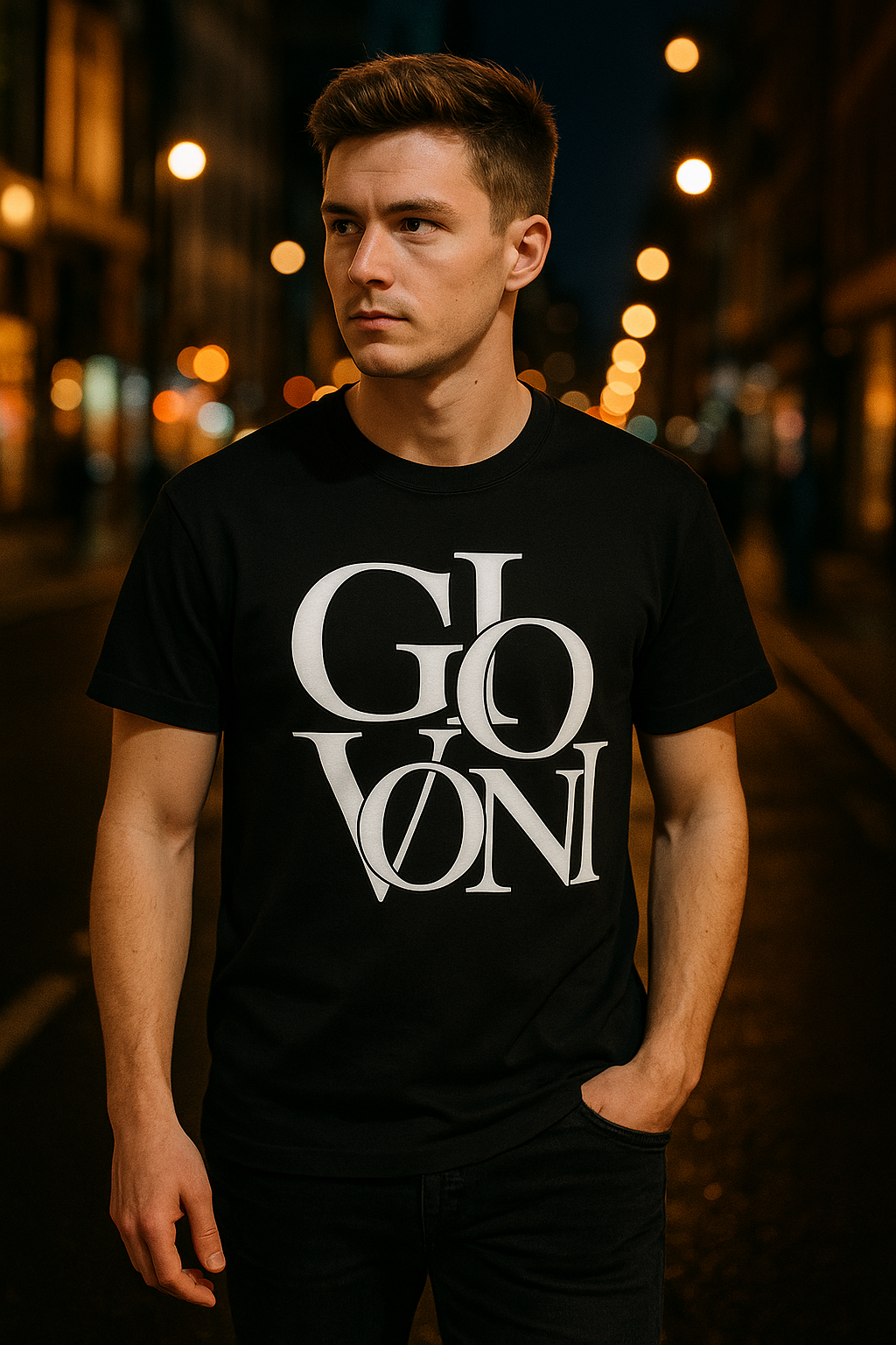 GIOVONI Logo Oversized Tee