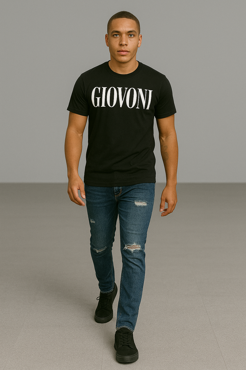 GIOVONI Classic Black Tee