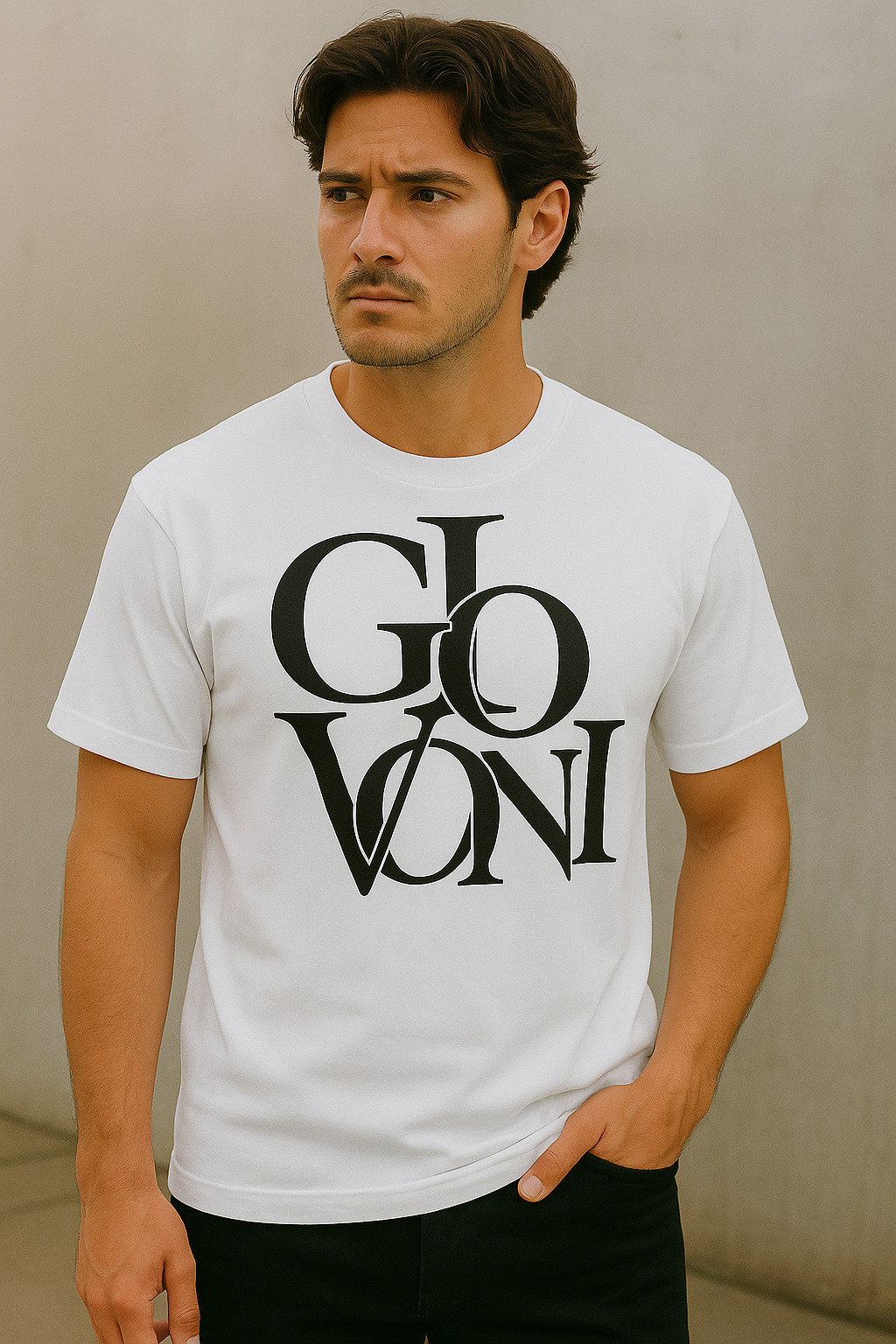 GIOVONI Logo Oversized Tee